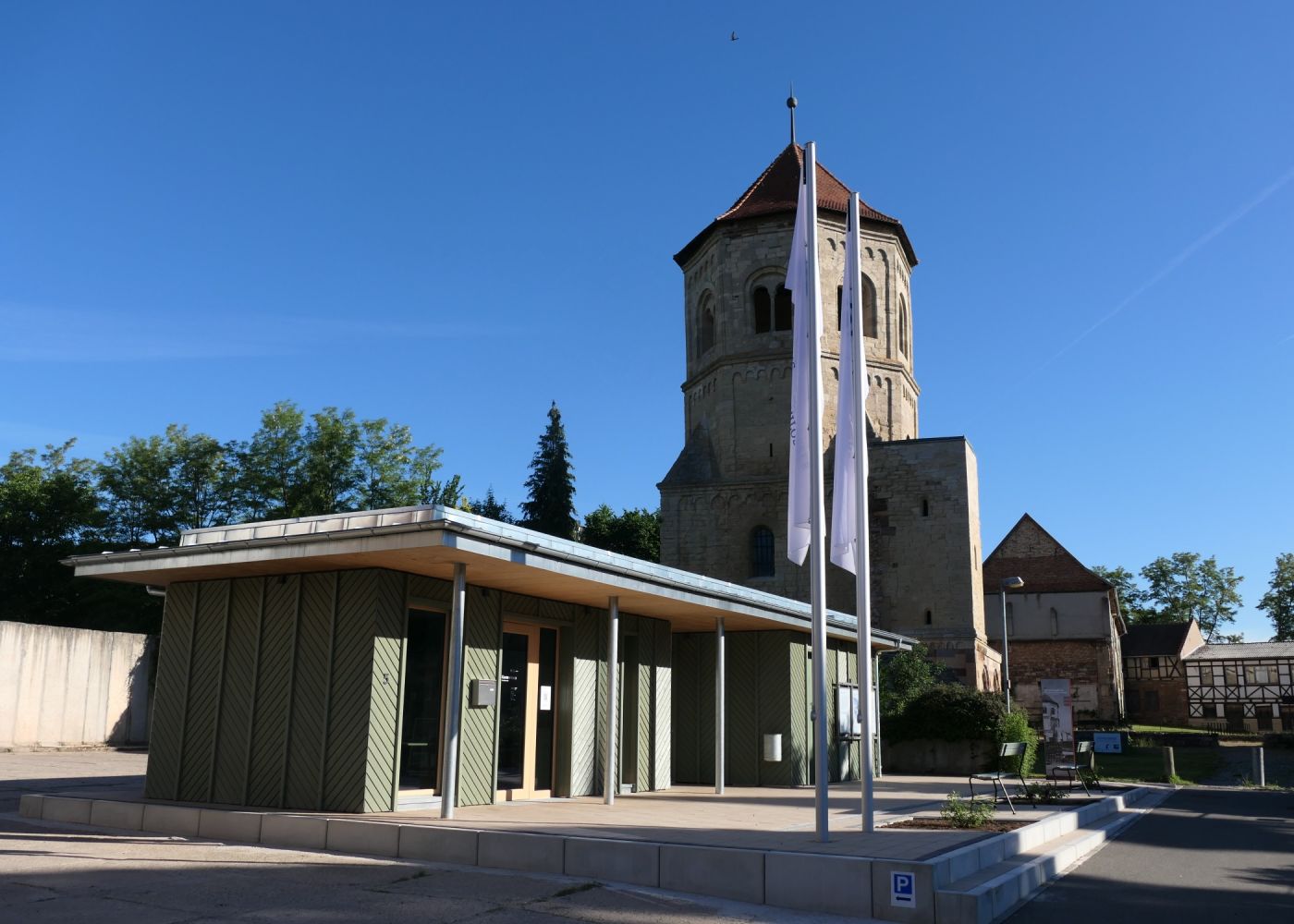 Der Besucher-Pavillon am Kloster Göllingen wird am Tag der Architektur 2026 der Architektenkammer Thüringen vorgestellt.